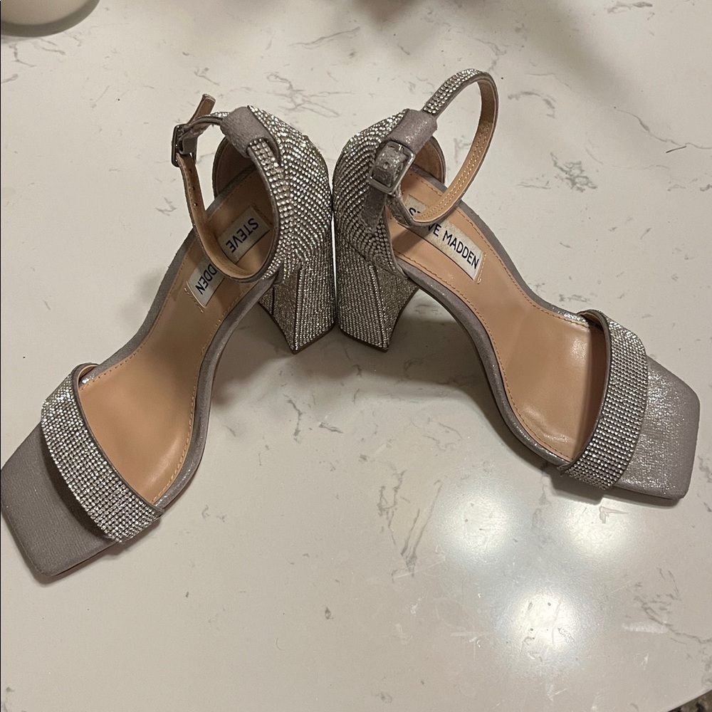 Steve Madden sparkle heeled sandals